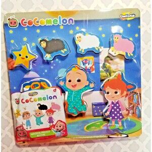 Cocomelon Wood Puzzle Bedtime Ages 2 Years+ Learning Development Creative Kids